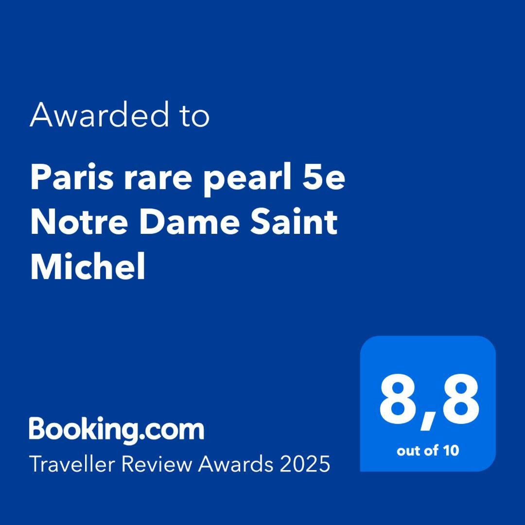 Ferienwohnung Paris Rare Pearl 5E Notre Dame Saint Michel Exterior foto